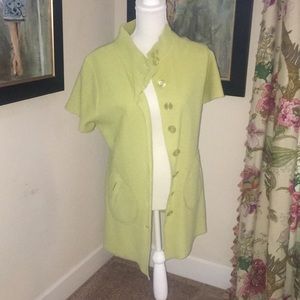 light green coat